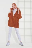 Hijab clothing BROWN SHERPA COTTON JACKET 0502