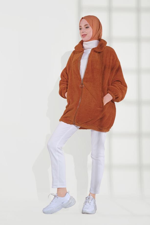 Hijab clothing  SHERPA COTTON JACKET 0502 - TRENDTESETTÜR