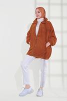 Hijab clothing BROWN SHERPA COTTON JACKET 0502