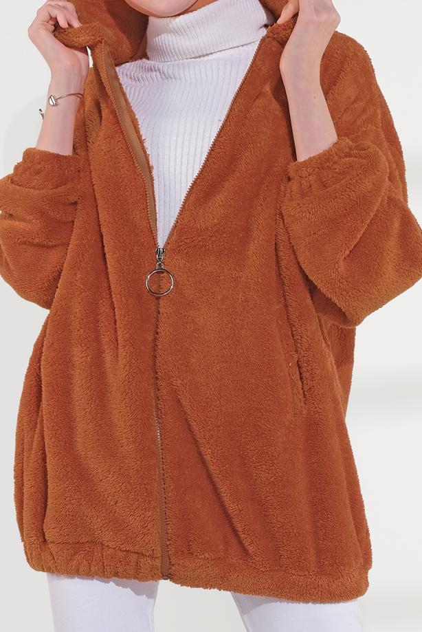 Hijab clothing  SHERPA COTTON JACKET 0502 - TRENDTESETTÜR