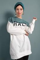 Hijab clothing GREEN DOUBLE-COLORED TUNIC 537 