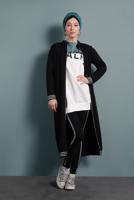 Hijab clothing GREEN DOUBLE-COLORED TUNIC 537 