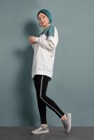 Hijab clothing GREEN DOUBLE-COLORED TUNIC 537 