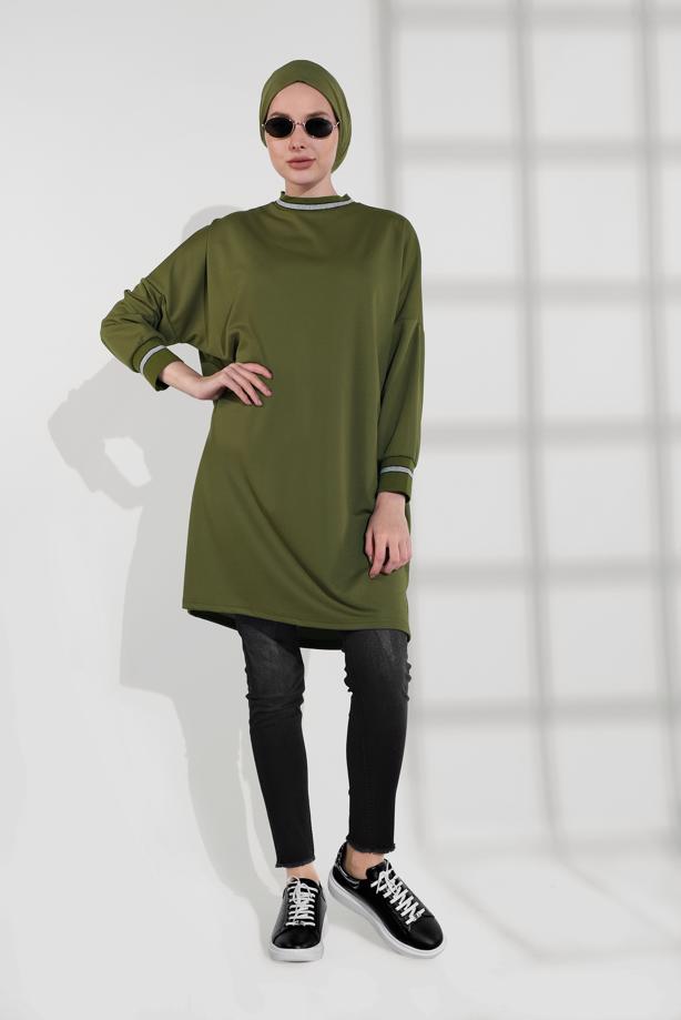 Hijab clothing  SPARKLY CREW-NECK TUNIC 0712 - TRENDTESETTÜR