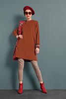 Hijab clothing TABA SPARKLY CREW-NECK TUNIC 0712