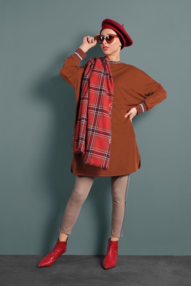 Hijab clothing  SPARKLY CREW-NECK TUNIC 0712 - TRENDTESETTÜR