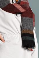 Tesettür giyim EKRU BELİ BÜZGÜLÜ TUNİK 937