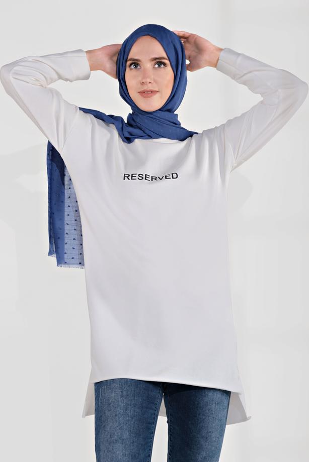 Vêtements hijab  COTTON PRINTED TUNIC 2300  - TRENDTESETTÜR