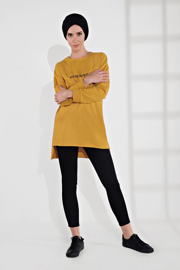 Vêtements hijab  COTTON PRINTED TUNIC 2300  - TRENDTESETTÜR