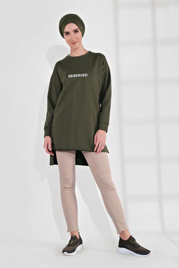 Vêtements hijab  COTTON PRINTED TUNIC 2300  - TRENDTESETTÜR