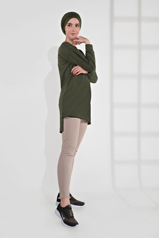 Vêtements hijab  COTTON PRINTED TUNIC 2300  - TRENDTESETTÜR