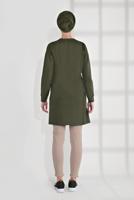 Hijab clothing KHAKI COTTON PRINTED TUNIC 2300 