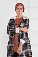 Hijab clothing BROWN COTTON PRINTED TUNIC 2300 