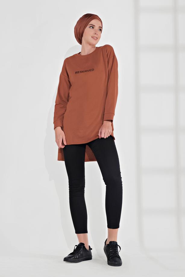 Vêtements hijab  COTTON PRINTED TUNIC 2300  - TRENDTESETTÜR