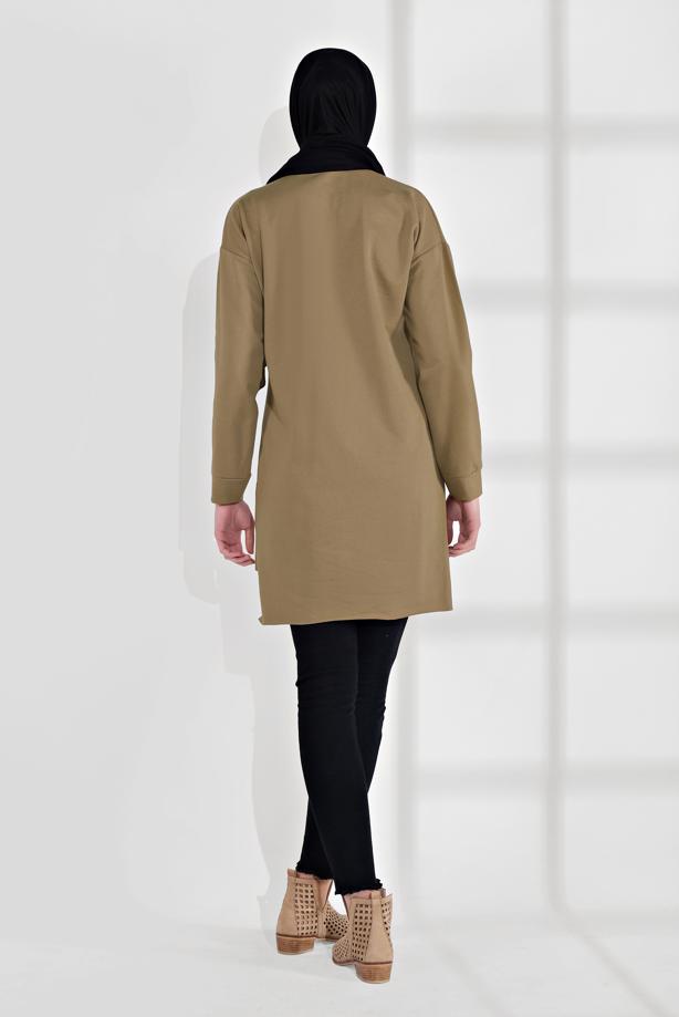 Vêtements hijab  COTTON PRINTED TUNIC 2300  - TRENDTESETTÜR