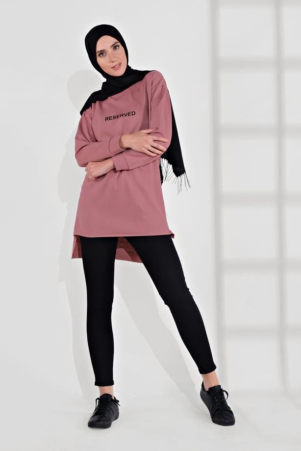 Vêtements hijab  COTTON PRINTED TUNIC 2300  - TRENDTESETTÜR