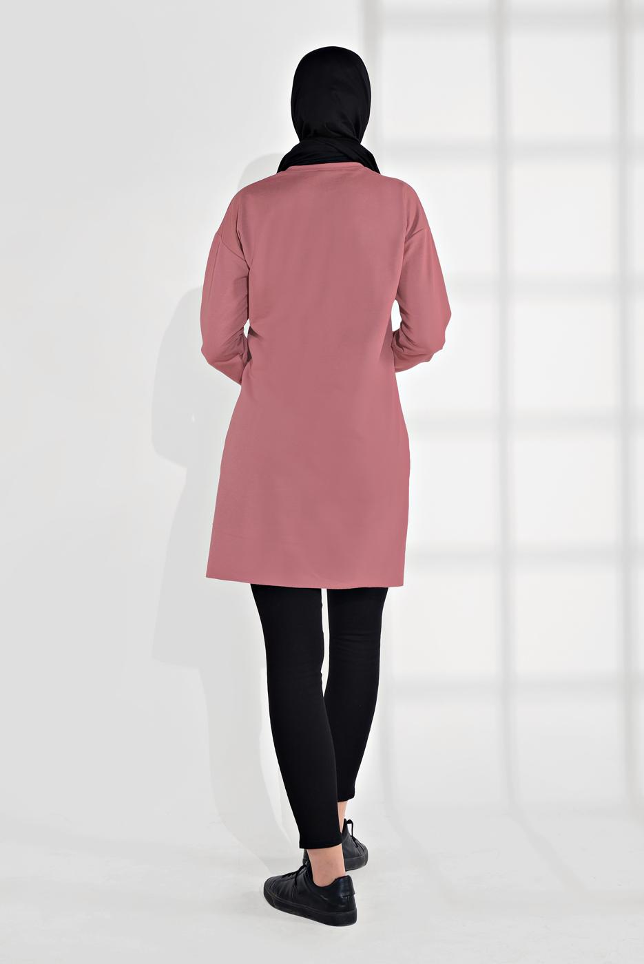 Vêtements hijab ROSE TUNIQUE EN COTON À IMPRIMÉE 2300 