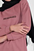 Hijab clothing PINK COTTON PRINTED TUNIC 2300 