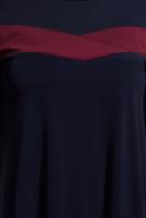 Tesettür giyim LACİVERT ŞERİT DETAYLI BİSİKLET YAKA TUNİK 4778 