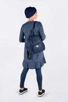 Tesettür giyim LACİVERT PÖTİKARE DESENLİ ETEK UCU VOLANLI VE İŞLEMELİ TUNİK 4793