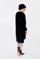 Tesettür giyim SİYAH NAKIŞLI KADİFE TUNİK 4794 