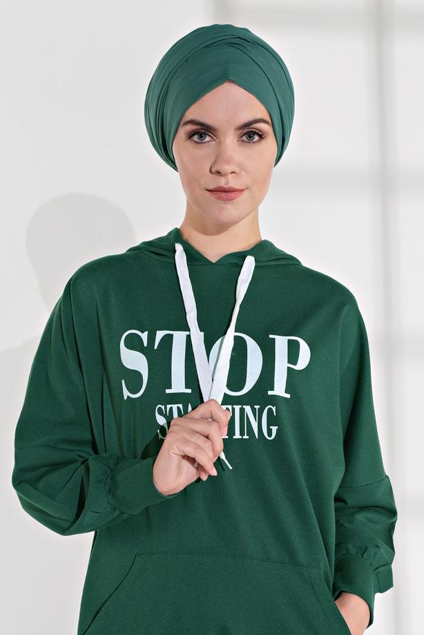 Vêtements hijab  PRINTED SPORT TUNIC 6102  - TRENDTESETTÜR