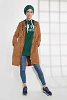 Vêtements hijab VERT TUNIQUE EN SPORT À IMPRIMÉE 6102