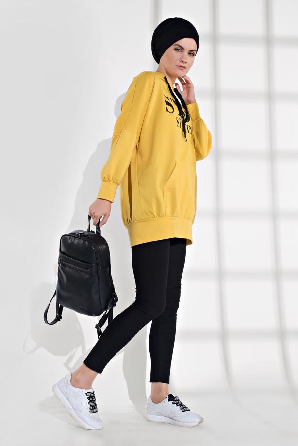 Vêtements hijab  PRINTED SPORT TUNIC 6102  - TRENDTESETTÜR