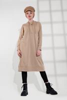 Hijab clothing BEIGE COTTON TUNIC 9822 