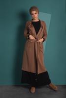 Vêtements hijab TABA TRENCH-COAT AVEC CEINTURE 4004
