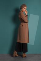 Vêtements hijab TABA TRENCH-COAT AVEC CEINTURE 4004