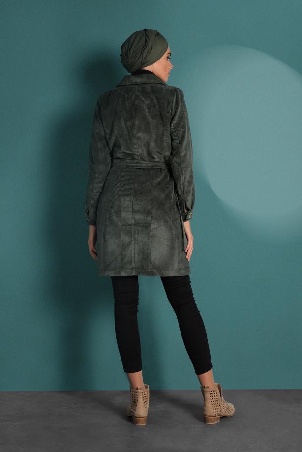 Vêtements hijab  BELTED CORDUROY TRENCH-COAT 1965  - TRENDTESETTÜR