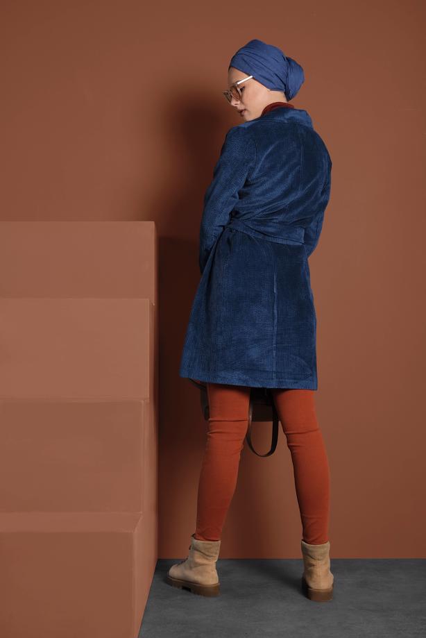 Vêtements hijab  BELTED CORDUROY TRENCH-COAT 1965  - TRENDTESETTÜR