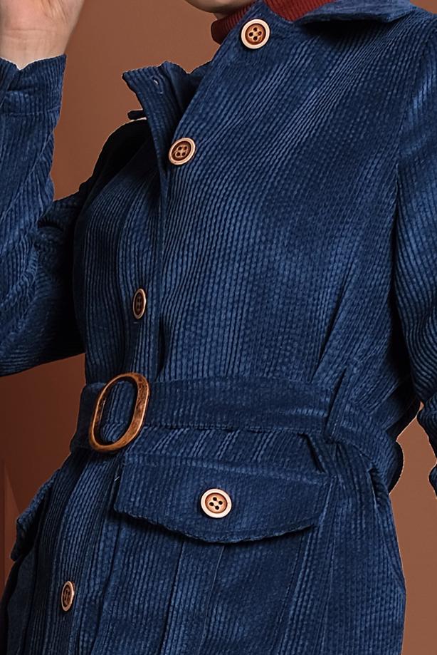 Vêtements hijab  BELTED CORDUROY TRENCH-COAT 1965  - TRENDTESETTÜR
