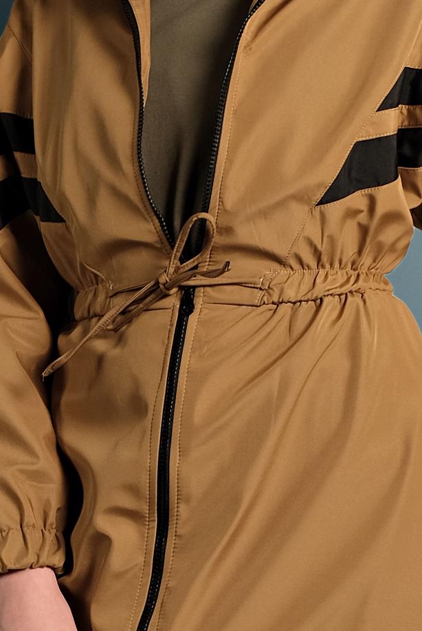 Vêtements hijab  SMOCKED-WAIST TRENCH-COAT 4000 - TRENDTESETTÜR