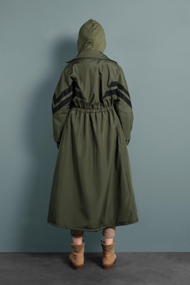 Vêtements hijab  SMOCKED-WAIST TRENCH-COAT 4000 - TRENDTESETTÜR