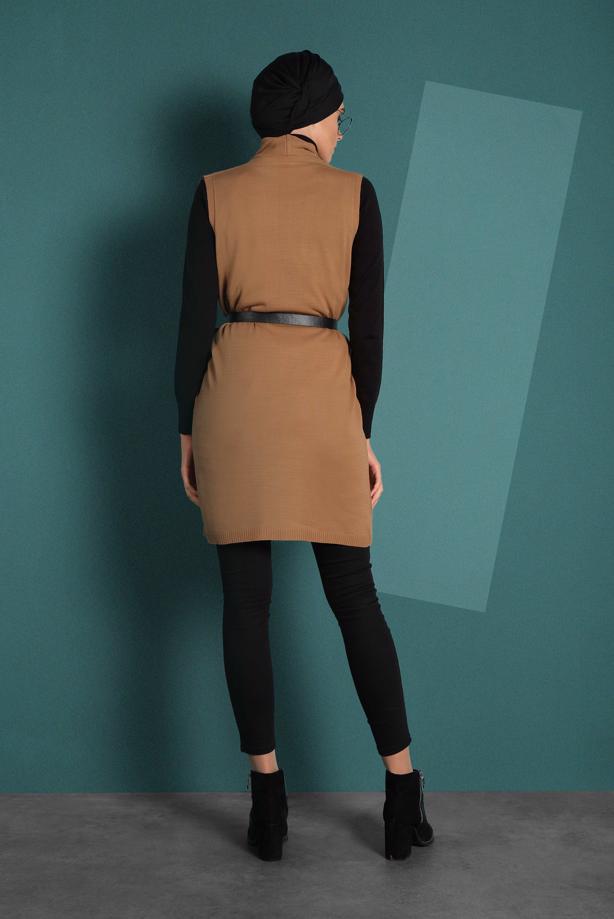 Vêtements hijab  SEQUINED KNIT VEST 06391  - TRENDTESETTÜR