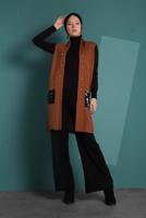 Vêtements hijab BRUN GILET À SEQUINS 06391
