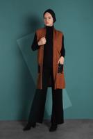 Vêtements hijab BRUN GILET À SEQUINS 06391