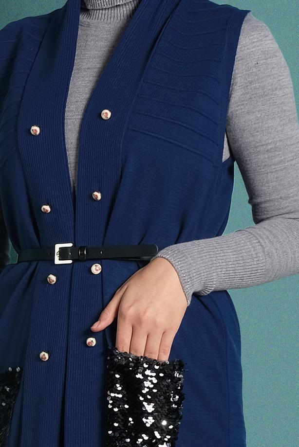 Vêtements hijab  SEQUINED KNIT VEST 06391  - TRENDTESETTÜR