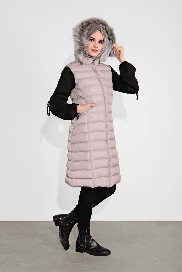 Hijab clothing  HOODED PUFFER VEST 0007  - TRENDTESETTÜR