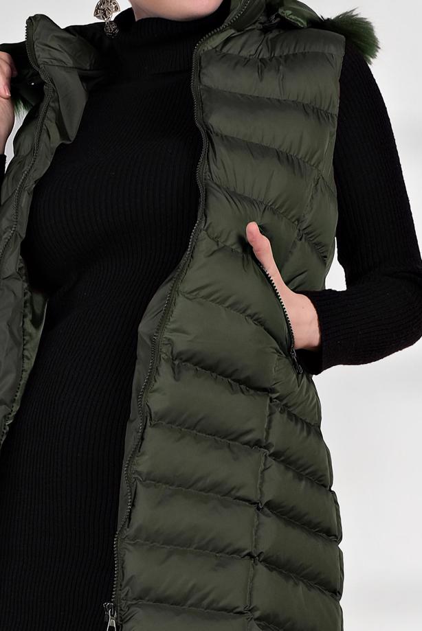 Hijab clothing  HOODED PUFFER VEST 0007  - TRENDTESETTÜR