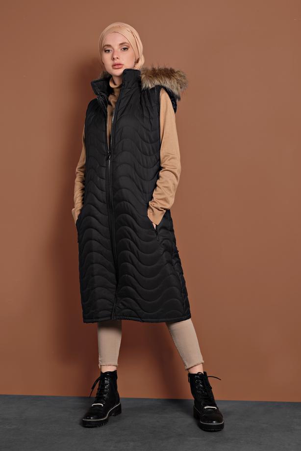 Vêtements hijab  ZIPPED HOODED GILET 2008  - TRENDTESETTÜR