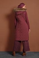 Vêtements hijab ROUGE DOUDOUNE ZIPPÉ À CAPUCHE 2008 