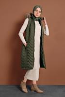 Vêtements hijab KAKI DOUDOUNE ZIPPÉ À CAPUCHE 2008 