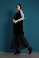 Vêtements hijab NOIR GILET EN COTON 2113 