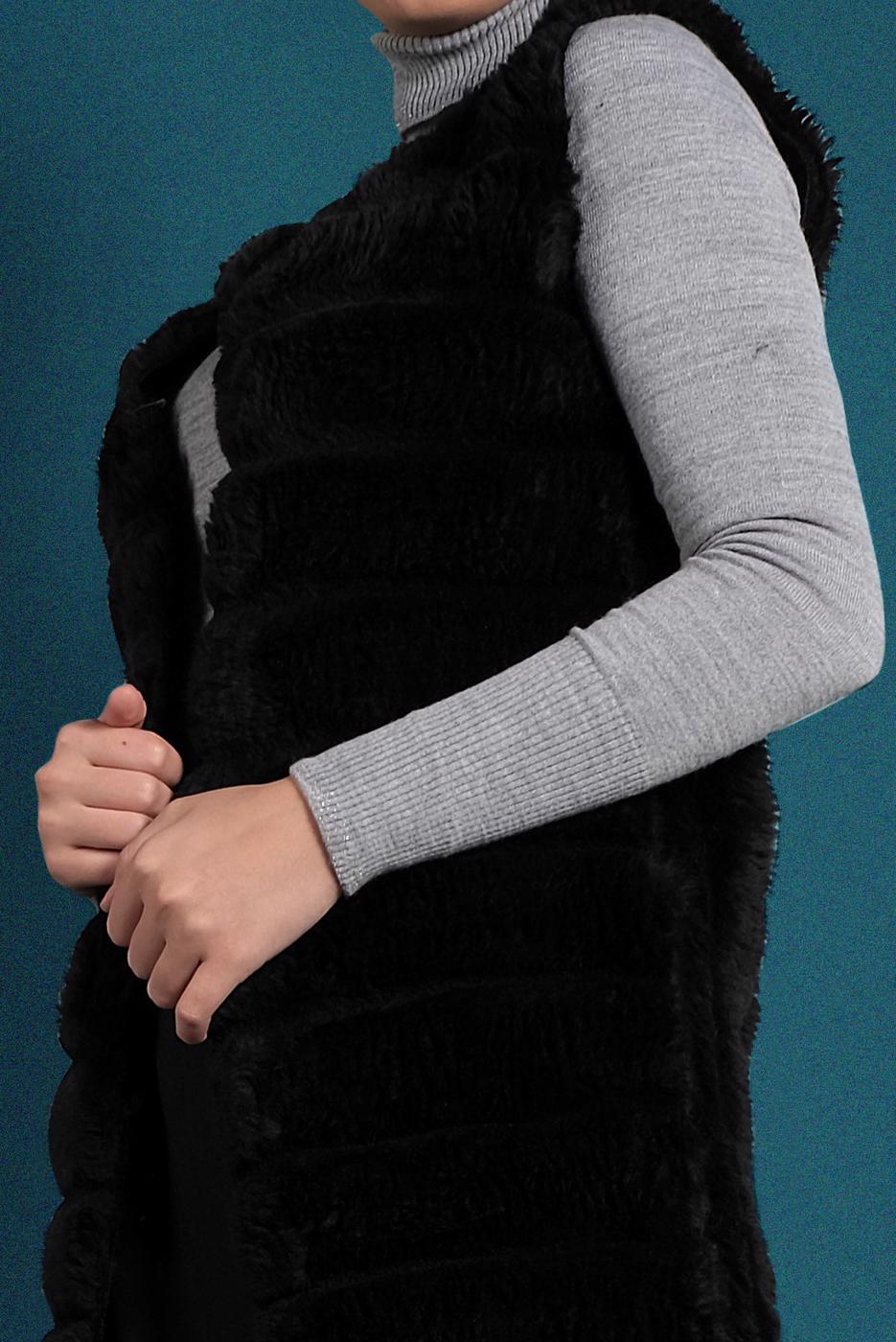 Vêtements hijab NOIR GILET EN COTON 2113 