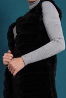 Vêtements hijab NOIR GILET EN COTON 2113 