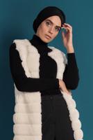 Vêtements hijab CRÈME GILET EN COTON 2113 