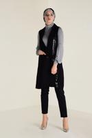 Vêtements hijab NOIR GILET À SEQUINS 4299 